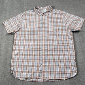 North Face Shirt Adult Extra Large Plaid Button Up Short Sleeve Casual Outdoor